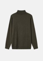 Men Turtleneck Plain Blouse - Image 6