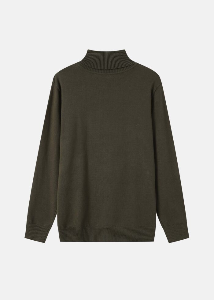 Men Turtleneck Plain Blouse - Image 6