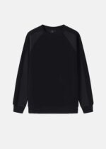 Men Mixed Fabric Sweatshirt