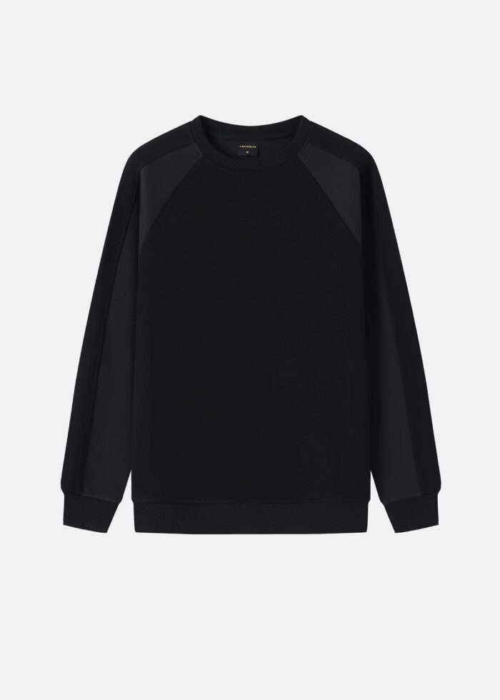 Men Mixed Fabric Sweatshirt - Image 1