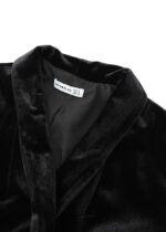 Women Velvet Plain Blazer - Image 2