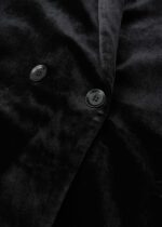 Women Velvet Plain Blazer - Image 3