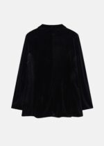 Women Velvet Plain Blazer - Image 7