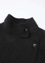 Women Wool Broadcloth Plain Coat - Image 2