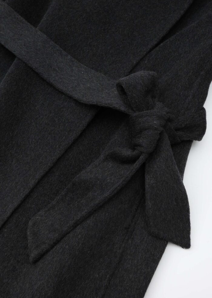 Women Wool Broadcloth Plain Coat - Image 3