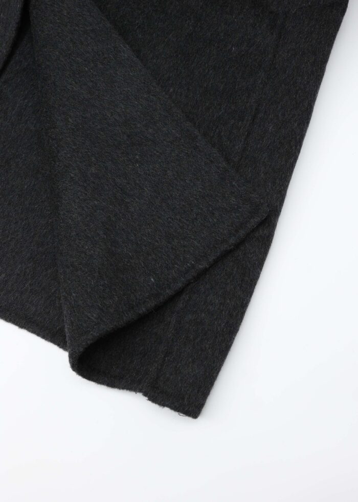 Women Wool Broadcloth Plain Coat - Image 4