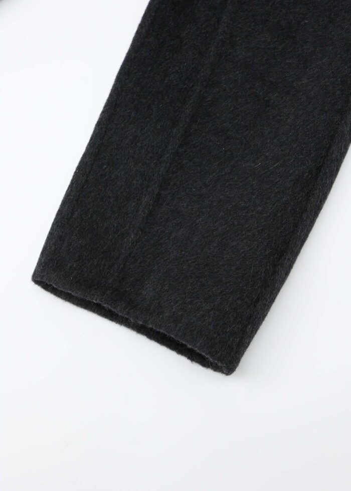 Women Wool Broadcloth Plain Coat - Image 5