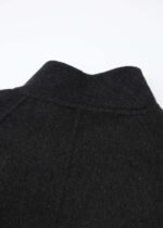 Women Wool Broadcloth Plain Coat - Image 6