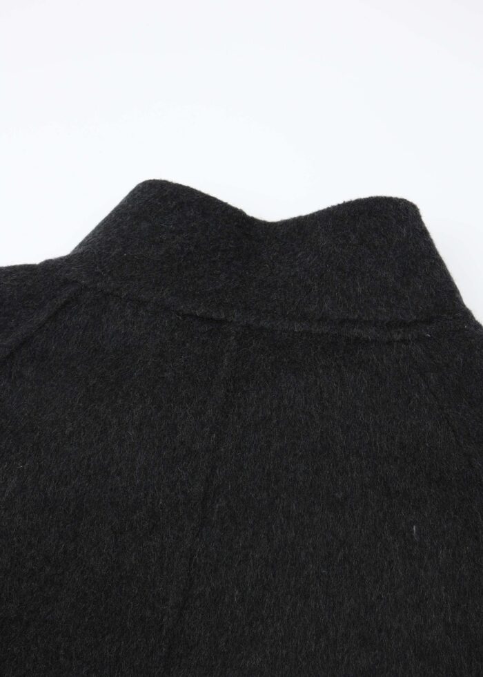 Women Wool Broadcloth Plain Coat - Image 6