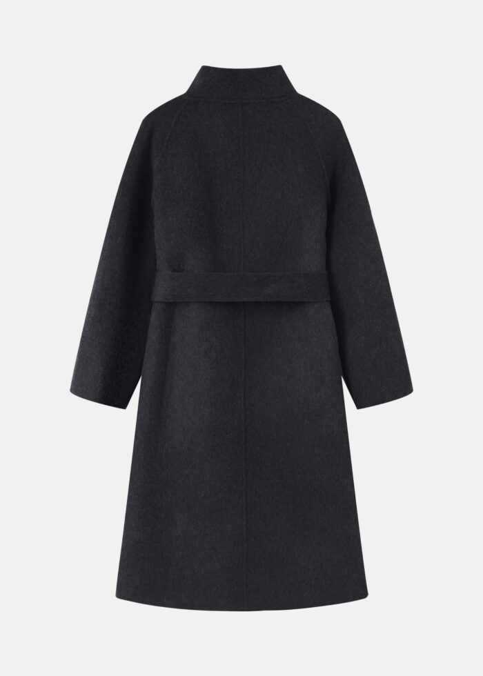 Women Wool Broadcloth Plain Coat - Image 7