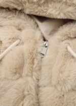 Women Striped Fur Jacket - Image 4