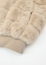 Women Striped Fur Jacket - Image 5