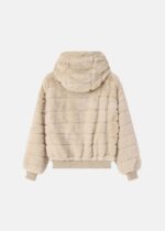 Women Striped Fur Jacket - Image 7
