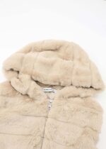 Women Striped Fur Vest - Image 2