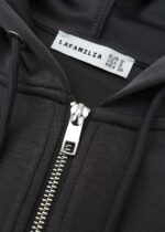Women Plain Scuba Fabric Track Jacket - Image 4