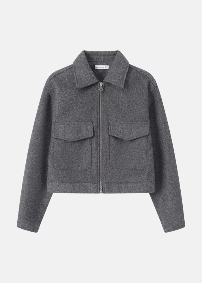 Women Wool Broadcloth Jacket - Image 1