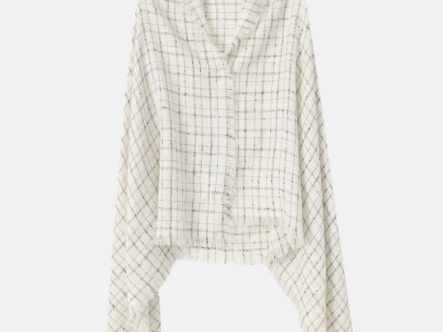 Women Checkered Cape