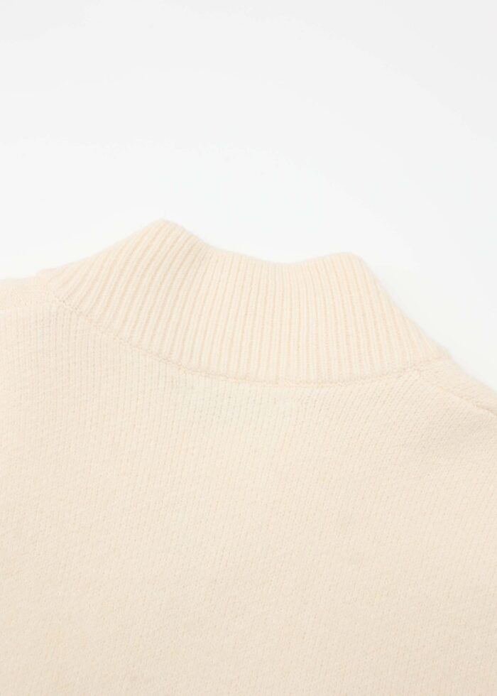 Women Knitted Pearls Decor Jacket - Image 6