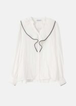 Women Ruffled Decor Shirt