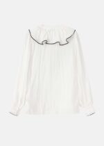 Women Ruffled Decor Shirt - Image 7