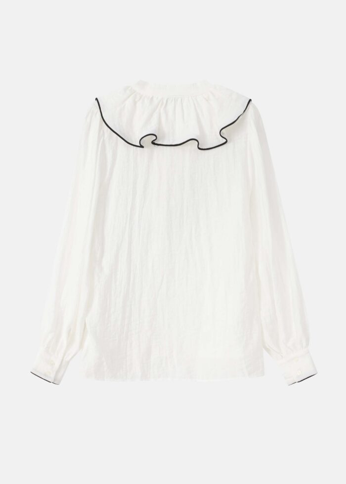 Women Ruffled Decor Shirt - Image 7