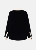 Women Velvet Plain Shirt - Image 7