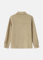 Women Suede Plain Shirt - Image 8