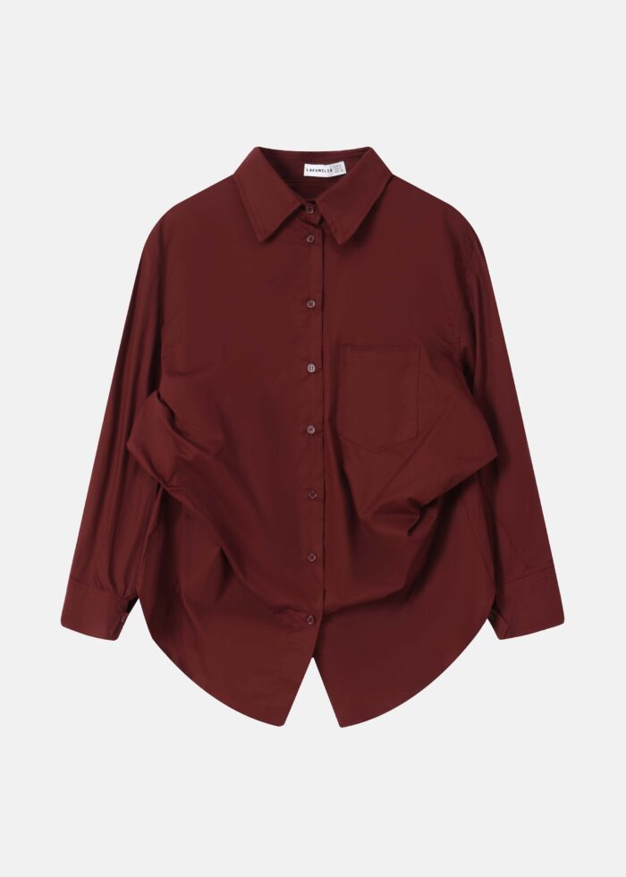 Women Side Folded Design Shirt - Image 1