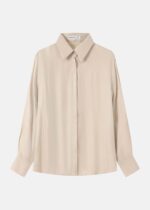 Women Glittery Fabric Plain Shirt