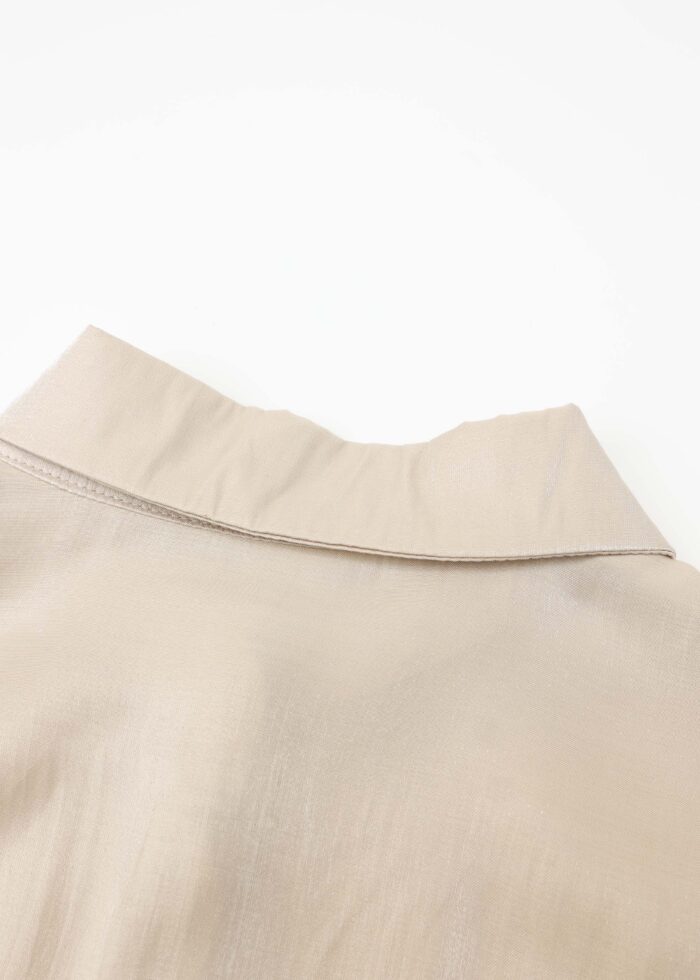 Women Glittery Fabric Plain Shirt - Image 6