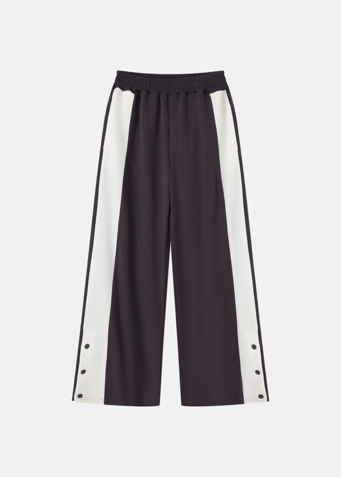 Women Color-Block Scuba Fabric Trouser - Image 1