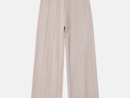 Women Knitted Striped Trouser