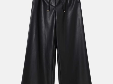 Women Leather Flow Trouser