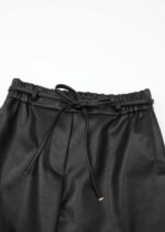 Women Leather Flow Trouser - Image 2