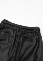 Women Leather Flow Trouser - Image 5