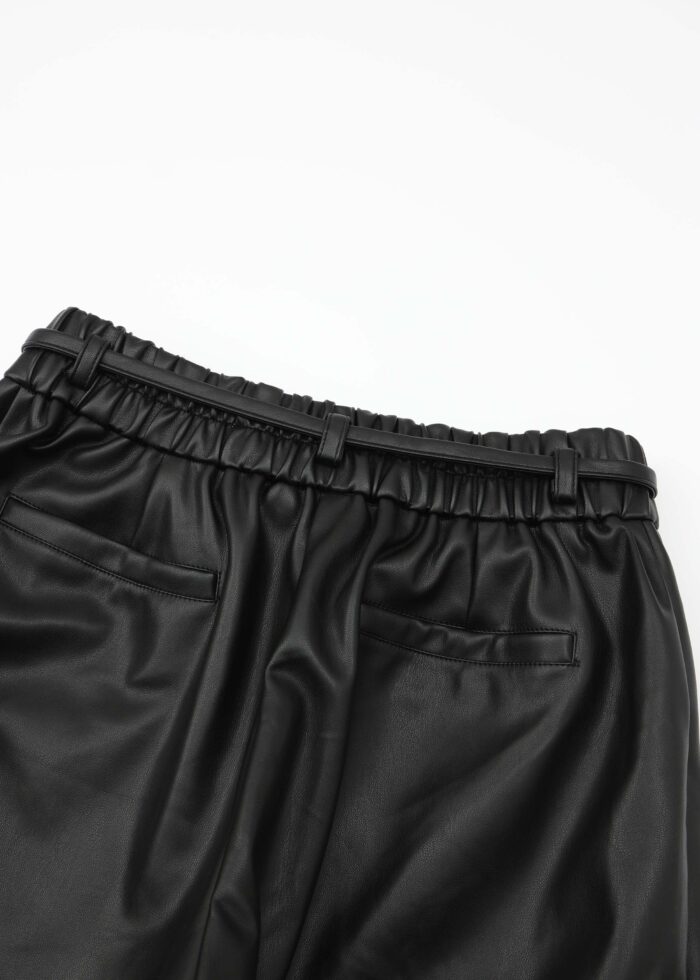 Women Leather Flow Trouser - Image 5