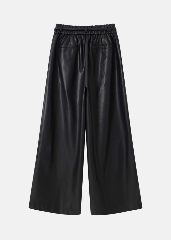 Women Leather Flow Trouser - Image 6