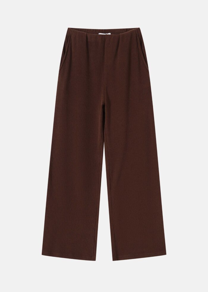 Women Striped Fabric Trouser - Image 1