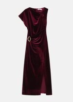 Women Long Velvet Dress