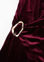 Women Long Velvet Dress - Image 3
