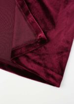 Women Long Velvet Dress - Image 4