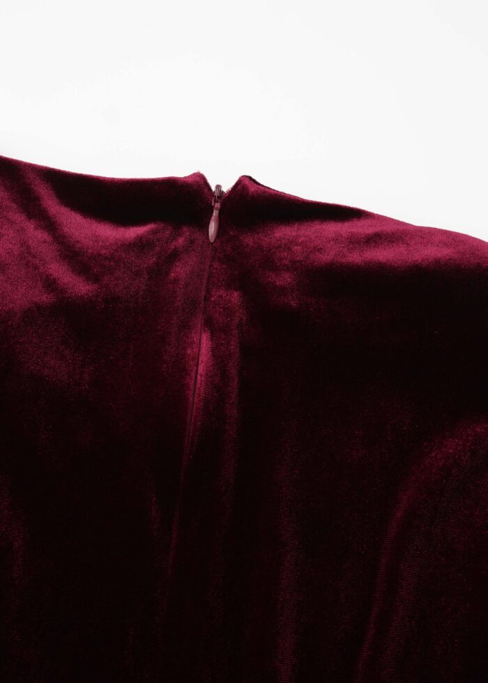Women Long Velvet Dress - Image 5