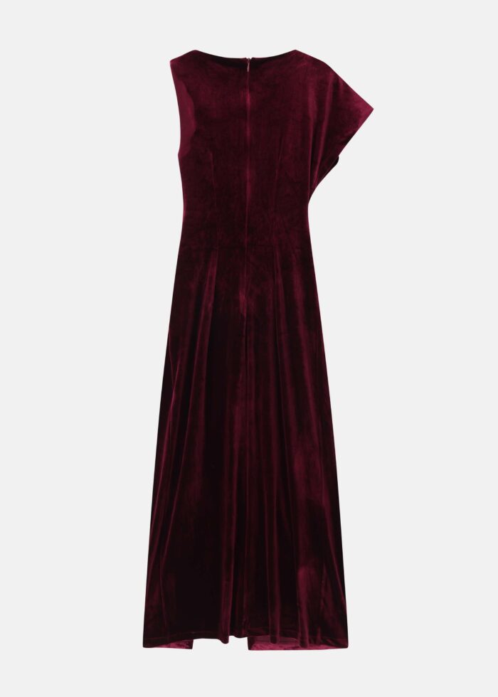 Women Long Velvet Dress - Image 6