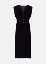 Women Velvet Midi Dress