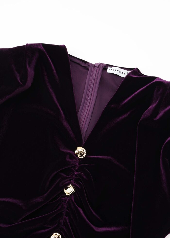 Women Velvet Midi Dress - Image 2