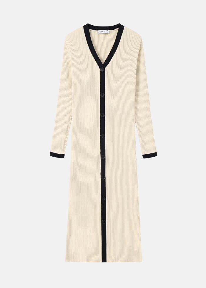 Women Knitted Fabric Long Dress - Image 1