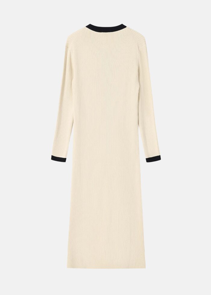 Women Knitted Fabric Long Dress - Image 7