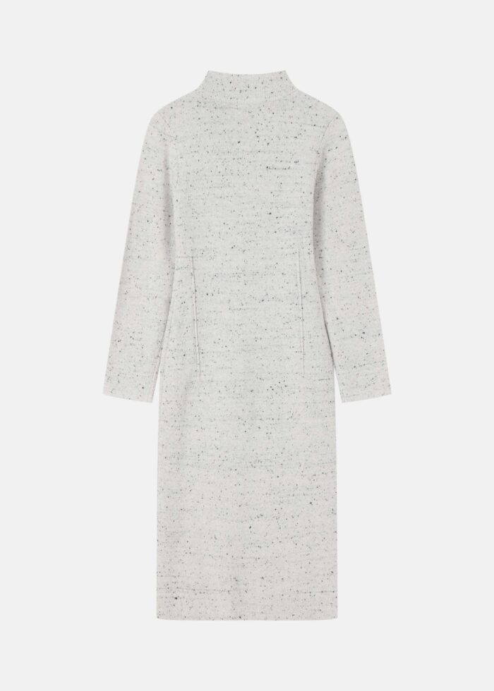 Women Dotted Fabric Long Dress - Image 7