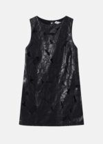Women Embroidery Leather Short Dress