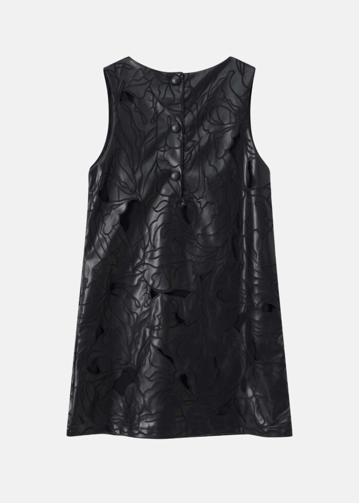 Women Embroidery Leather Short Dress - Image 6